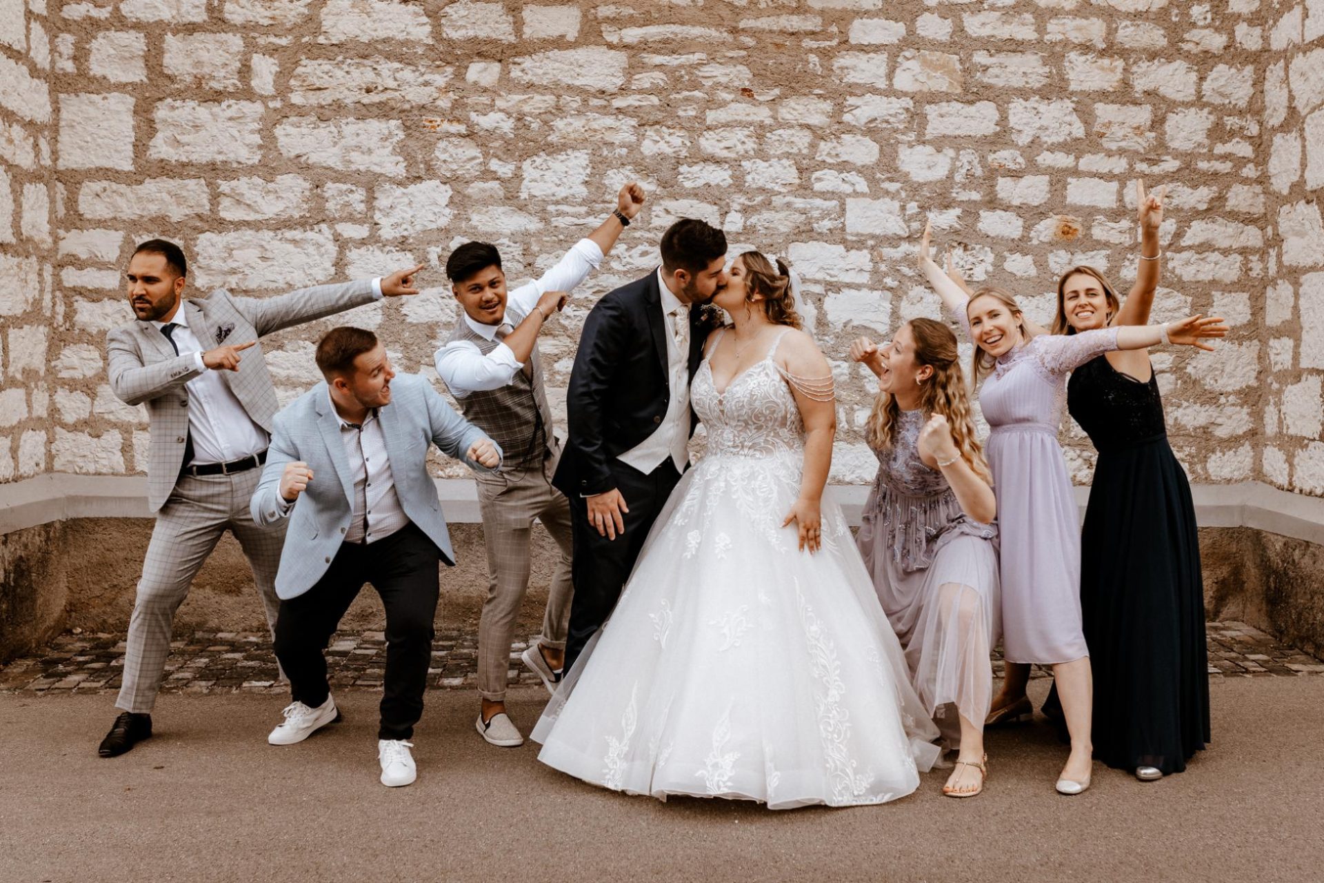 2022 482 Hochzeit Witzige Lustige Gruppenfotos Kirche